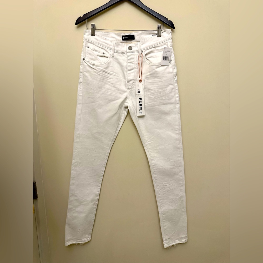 Purple Brand logo-patch slim-fit jeans